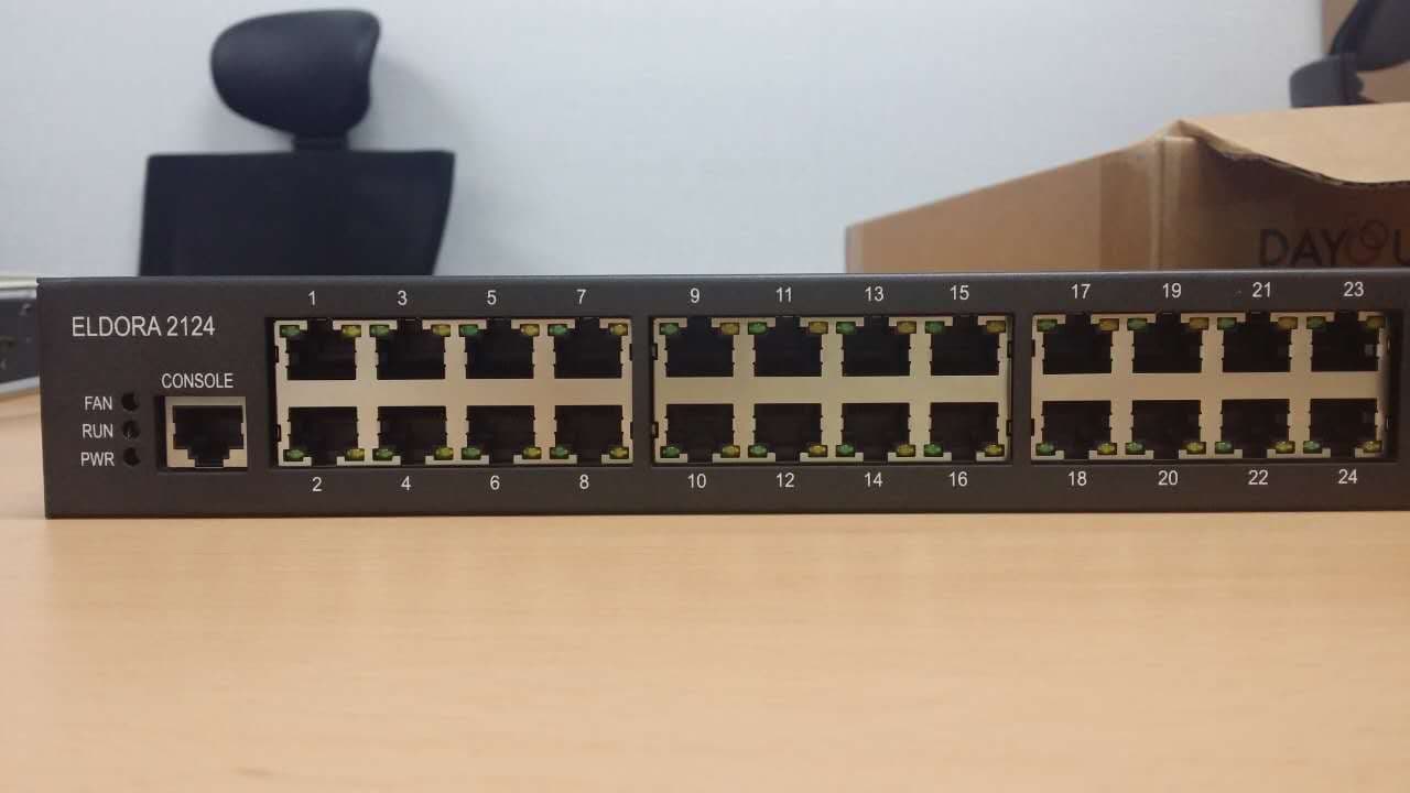 ELDORA_2124 L2 Ethernet and GPON switch
